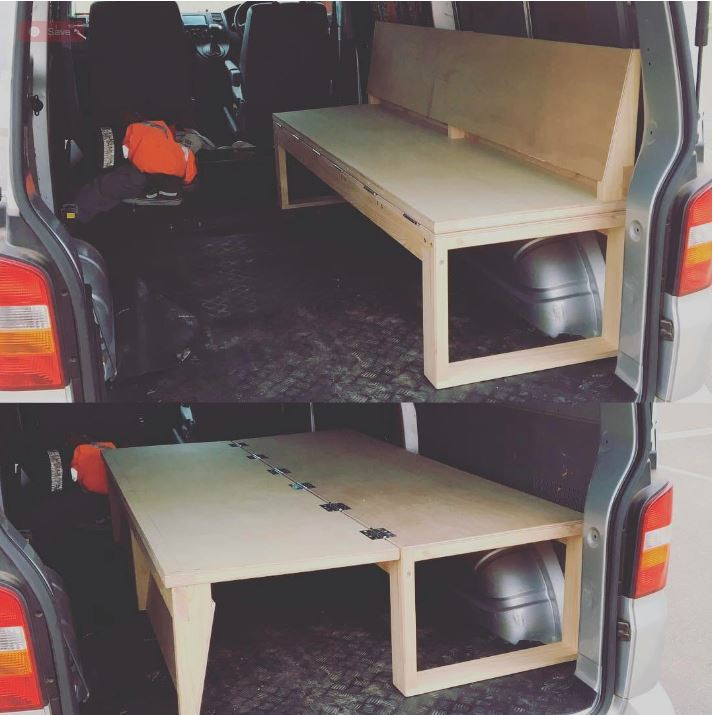 Bench bed flip down style Any info The Build Van life Forum Project Van Life