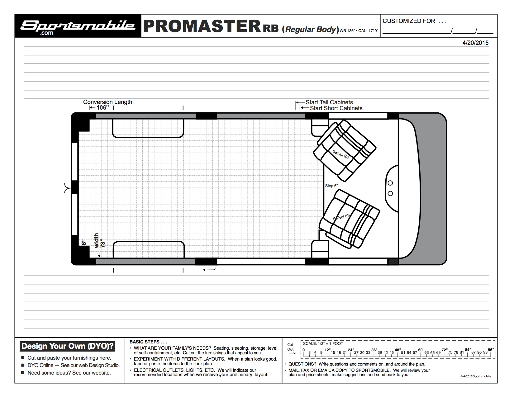 Ram Promaster Floor Plan Template